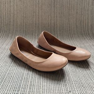 Lucky🍀 Brand Beige Leather Ballet Flats size 7 M/ 37 1/2